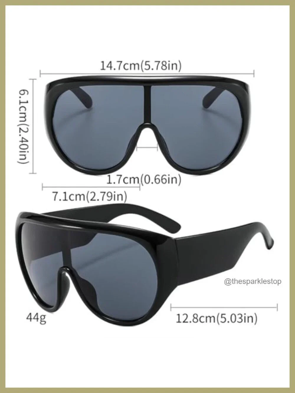 Oversized Pilot Sunglasses Women Big Frame Luxury Round Sun Glasses UV400